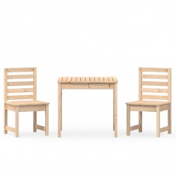 vidaXL 3-tlg. Garten-Bistro-Set Massivholz Kiefer