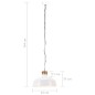 vidaXL Hängelampe Industriestil 42 cm Weiß E27 vidaXL Hängelampe Industriestil 42 cm Weiß E27