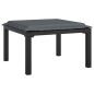 vidaXL 7-tlg. Garten-Lounge-Set Schwarz und Grau Poly Rattan vidaXL 7-tlg. Garten-Lounge-Set Schwarz und Grau Poly Rattan