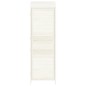 vidaXL Geräteschuppen Weiß 55x52x174,5 cm Massivholz Tanne vidaXL Geräteschuppen Weiß 55x52x174,5 cm Massivholz Tanne