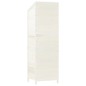 vidaXL Geräteschuppen Weiß 55x52x174,5 cm Massivholz Tanne vidaXL Geräteschuppen Weiß 55x52x174,5 cm Massivholz Tanne