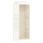 vidaXL Geräteschuppen Weiß 55x52x174,5 cm Massivholz Tanne vidaXL Geräteschuppen Weiß 55x52x174,5 cm Massivholz Tanne