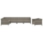 vidaXL 7-tlg. Garten-Lounge-Set mit Kissen Grau Poly Rattan vidaXL 7-tlg. Garten-Lounge-Set mit Kissen Grau Poly Rattan