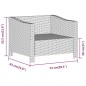 vidaXL 7-tlg. Garten-Lounge-Set mit Kissen Grau Poly Rattan vidaXL 7-tlg. Garten-Lounge-Set mit Kissen Grau Poly Rattan