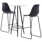 vidaXL 3-tlg. Bar-Set Kunststoff Schwarz vidaXL 3-tlg. Bar-Set Kunststoff Schwarz