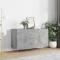 vidaXL Sideboard Betongrau 100x36x60 cm Holzwerkstoff vidaXL Sideboard Betongrau 100x36x60 cm Holzwerkstoff