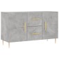 vidaXL Sideboard Betongrau 100x36x60 cm Holzwerkstoff vidaXL Sideboard Betongrau 100x36x60 cm Holzwerkstoff