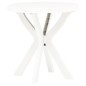 vidaXL Bistrotisch Weiß Ø70 cm Kunststoff vidaXL Bistrotisch Weiß Ø70 cm Kunststoff
