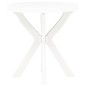 vidaXL Bistrotisch Weiß Ø70 cm Kunststoff vidaXL Bistrotisch Weiß Ø70 cm Kunststoff