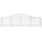 vidaXL Gabionen mit Hochbogen 7 Stk. 200x30x40/60 cm Verzinktes Eisen vidaXL Gabionen mit Hochbogen 7 Stk. 200x30x40/60 cm Verzinktes Eisen