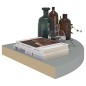 vidaXL Eck-Schweberegale 4 Stk. Grau 35x35x3,8 cm MDF vidaXL Eck-Schweberegale 4 Stk. Grau 35x35x3,8 cm MDF