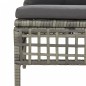 vidaXL 5-tlg. Garten-Lounge-Set mit Kissen Grau Poly Rattan vidaXL 5-tlg. Garten-Lounge-Set mit Kissen Grau Poly Rattan