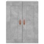 vidaXL Wandschrank Betongrau 69,5x34x90 cm Holzwerkstoff vidaXL Wandschrank Betongrau 69,5x34x90 cm Holzwerkstoff