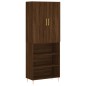 Highboard Braun Eichen-Optik 69,5x34x180 cm Holzwerkstoff Highboard Braun Eichen-Optik 69,5x34x180 cm Holzwerkstoff