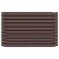 vidaXL Hochbeet Pulverbeschichteter Stahl 114x40x68 cm Braun vidaXL Hochbeet Pulverbeschichteter Stahl 114x40x68 cm Braun