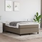 vidaXL Boxspringbett mit Matratze Taupe 120x200 cm Stoff vidaXL Boxspringbett mit Matratze Taupe 120x200 cm Stoff