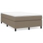 vidaXL Boxspringbett mit Matratze Taupe 120x200 cm Stoff vidaXL Boxspringbett mit Matratze Taupe 120x200 cm Stoff