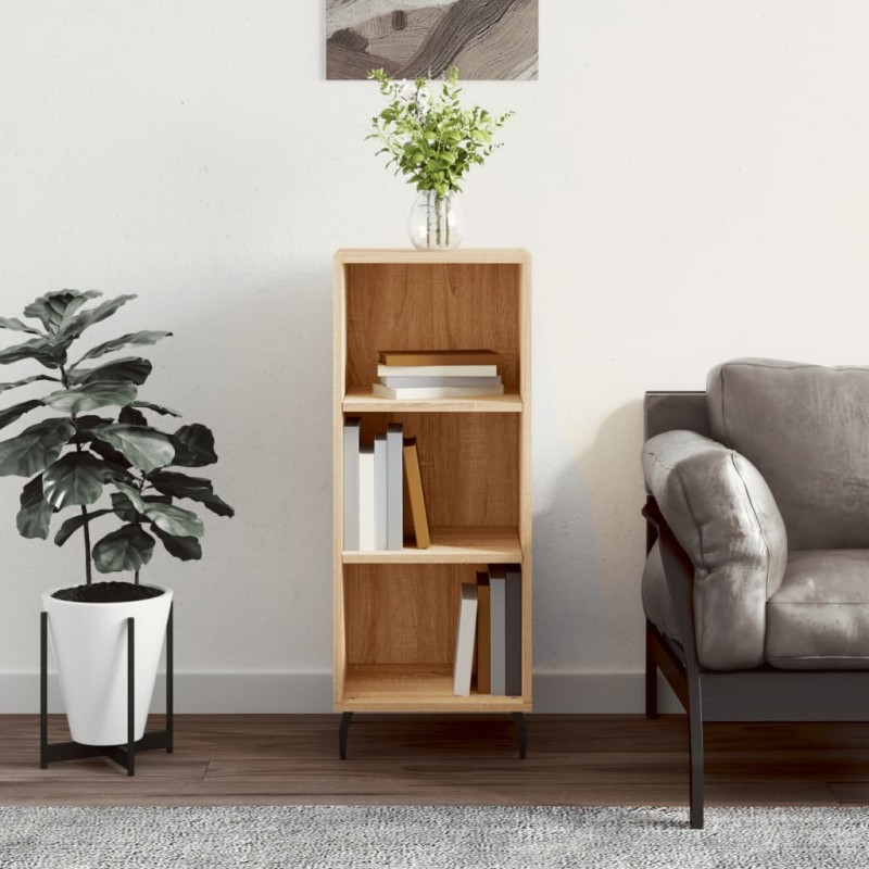 vidaXL Sideboard Sonoma-Eiche 34,5x32,5x90 cm Holzwerkstoff vidaXL Sideboard Sonoma-Eiche 34,5x32,5x90 cm Holzwerkstoff