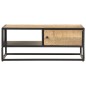 vidaXL Couchtisch mit Geschnitzter Tür 90x55x36 cm Raues Mangoholz vidaXL Couchtisch mit Geschnitzter Tür 90x55x36 cm Raues Mangoholz