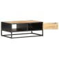vidaXL Couchtisch mit Geschnitzter Tür 90x55x36 cm Raues Mangoholz vidaXL Couchtisch mit Geschnitzter Tür 90x55x36 cm Raues Mangoholz