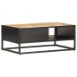 vidaXL Couchtisch mit Geschnitzter Tür 90x55x36 cm Raues Mangoholz vidaXL Couchtisch mit Geschnitzter Tür 90x55x36 cm Raues Mangoholz