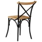 Esszimmerstühle 4 Stk. Schwarz Mango-Massivholz Esszimmerstühle 4 Stk. Schwarz Mango-Massivholz