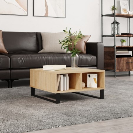 vidaXL Couchtisch Sonoma-Eiche 60x60x30 cm Holzwerkstoff