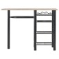vidaXL 3-tlg. Bar-Set mit Regalen Holz und Stahl vidaXL 3-tlg. Bar-Set mit Regalen Holz und Stahl