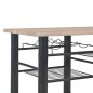vidaXL 3-tlg. Bar-Set mit Regalen Holz und Stahl vidaXL 3-tlg. Bar-Set mit Regalen Holz und Stahl