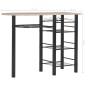 vidaXL 3-tlg. Bar-Set mit Regalen Holz und Stahl vidaXL 3-tlg. Bar-Set mit Regalen Holz und Stahl