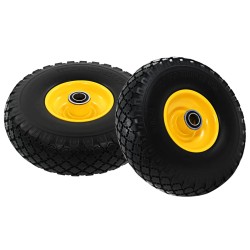vidaXL Sackkarrenräder 2 Stk. Massives PU 3,00 - 4 (260x85)