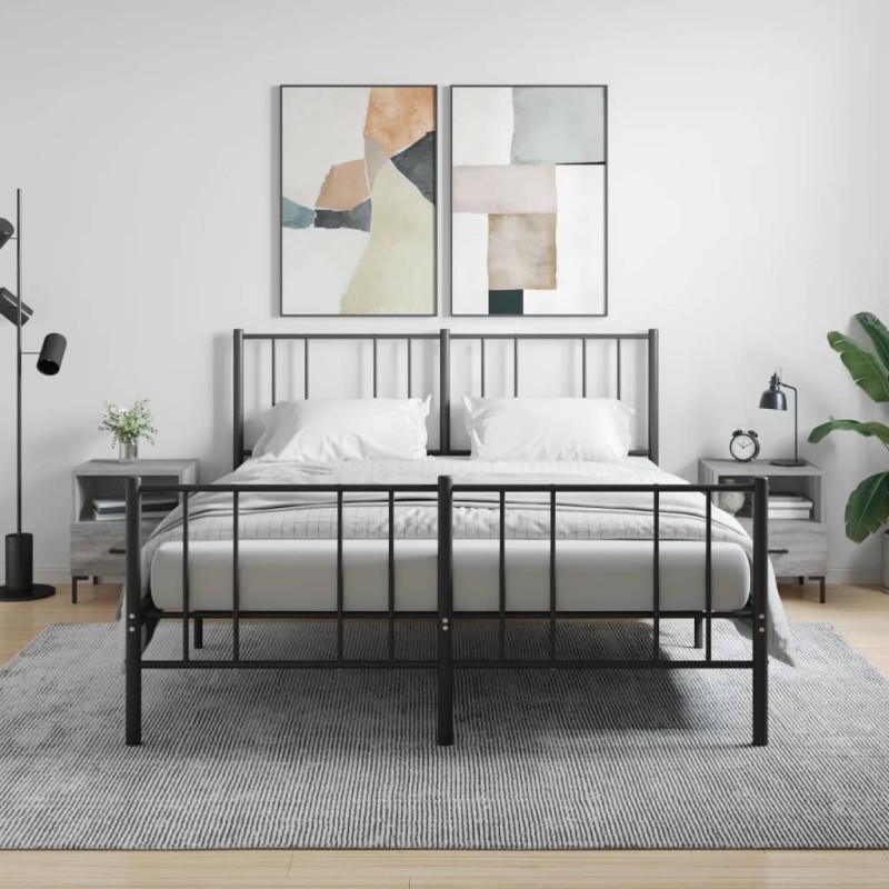 vidaXL Nachttische 2 Stk. Grau Sonoma 40x35x47,5 cm Holzwerkstoff vidaXL Nachttische 2 Stk. Grau Sonoma 40x35x47,5 cm Holzwerkstoff