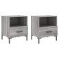vidaXL Nachttische 2 Stk. Grau Sonoma 40x35x47,5 cm Holzwerkstoff vidaXL Nachttische 2 Stk. Grau Sonoma 40x35x47,5 cm Holzwerkstoff