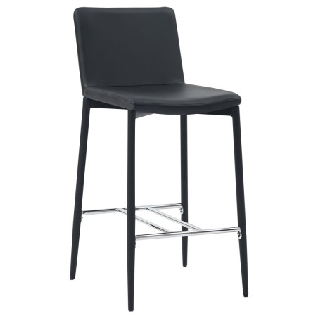 Barhocker 4 Stk. Schwarz Kunstleder