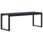 vidaXL Gartenbank 120,5 cm PS-Platte Schwarz vidaXL Gartenbank 120,5 cm PS-Platte Schwarz