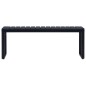 vidaXL Gartenbank 120,5 cm PS-Platte Schwarz vidaXL Gartenbank 120,5 cm PS-Platte Schwarz
