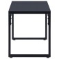 vidaXL Gartenbank 120,5 cm PS-Platte Schwarz vidaXL Gartenbank 120,5 cm PS-Platte Schwarz