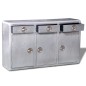 vidaXL Pilot Sideboard 3 Schubladen Vintage Aviatik Flugzeug Aluminium vidaXL Pilot Sideboard 3 Schubladen Vintage Aviatik Flugzeug Aluminium