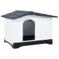 vidaXL Hundehütte Grau 90,5x68x66 cm Polypropylen vidaXL Hundehütte Grau 90,5x68x66 cm Polypropylen