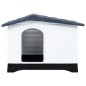 vidaXL Hundehütte Grau 90,5x68x66 cm Polypropylen vidaXL Hundehütte Grau 90,5x68x66 cm Polypropylen