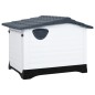 vidaXL Hundehütte Grau 90,5x68x66 cm Polypropylen vidaXL Hundehütte Grau 90,5x68x66 cm Polypropylen