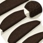 vidaXL Selbstklebende Treppenmatten 10 Stk. Braun 56x17x3cm Nadelvlies vidaXL Selbstklebende Treppenmatten 10 Stk. Braun 56x17x3cm Nadelvlies
