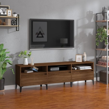 vidaXL TV-Schrank Braun Eichen-Optik 150x30x44,5 cm Holzwerkstoff