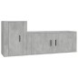 vidaXL 2-tlg. TV-Schrank-Set Betongrau Holzwerkstoff vidaXL 2-tlg. TV-Schrank-Set Betongrau Holzwerkstoff