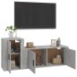 vidaXL 2-tlg. TV-Schrank-Set Betongrau Holzwerkstoff vidaXL 2-tlg. TV-Schrank-Set Betongrau Holzwerkstoff