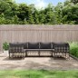 vidaXL 6-tlg. Garten-Lounge-Set mit Kissen Anthrazit Poly Rattan vidaXL 6-tlg. Garten-Lounge-Set mit Kissen Anthrazit Poly Rattan