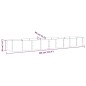 vidaXL Hochbeet Pulverbeschichteter Stahl 368x80x36 cm Grau vidaXL Hochbeet Pulverbeschichteter Stahl 368x80x36 cm Grau