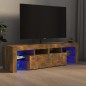 vidaXL TV-Schrank mit LED-Leuchten Räuchereiche 140x36,5x40 cm vidaXL TV-Schrank mit LED-Leuchten Räuchereiche 140x36,5x40 cm