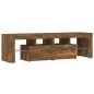 vidaXL TV-Schrank mit LED-Leuchten Räuchereiche 140x36,5x40 cm vidaXL TV-Schrank mit LED-Leuchten Räuchereiche 140x36,5x40 cm