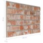 vidaXL 3D-Wandpaneele 10 Stk. Rot Backstein-Optik EPS vidaXL 3D-Wandpaneele 10 Stk. Rot Backstein-Optik EPS